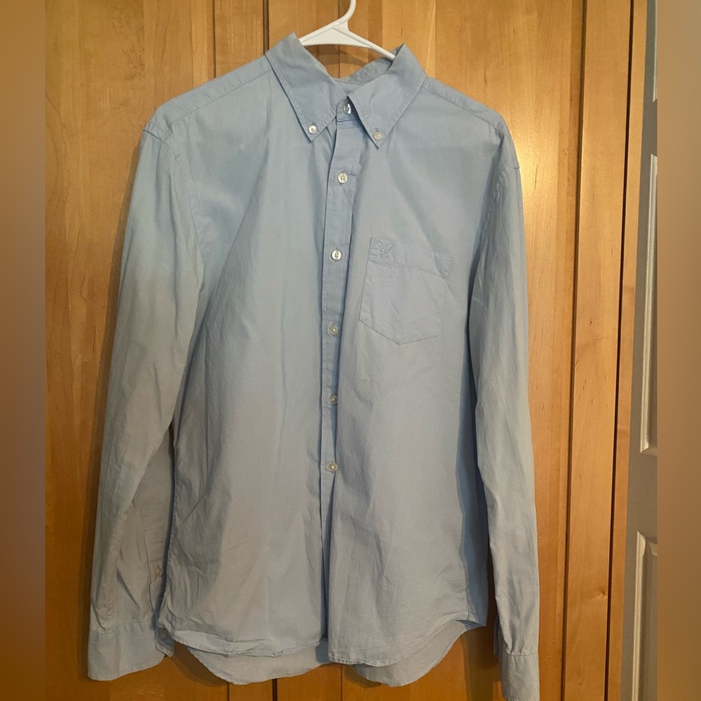 American Eagle Outfitters Blue Button Down Shirt